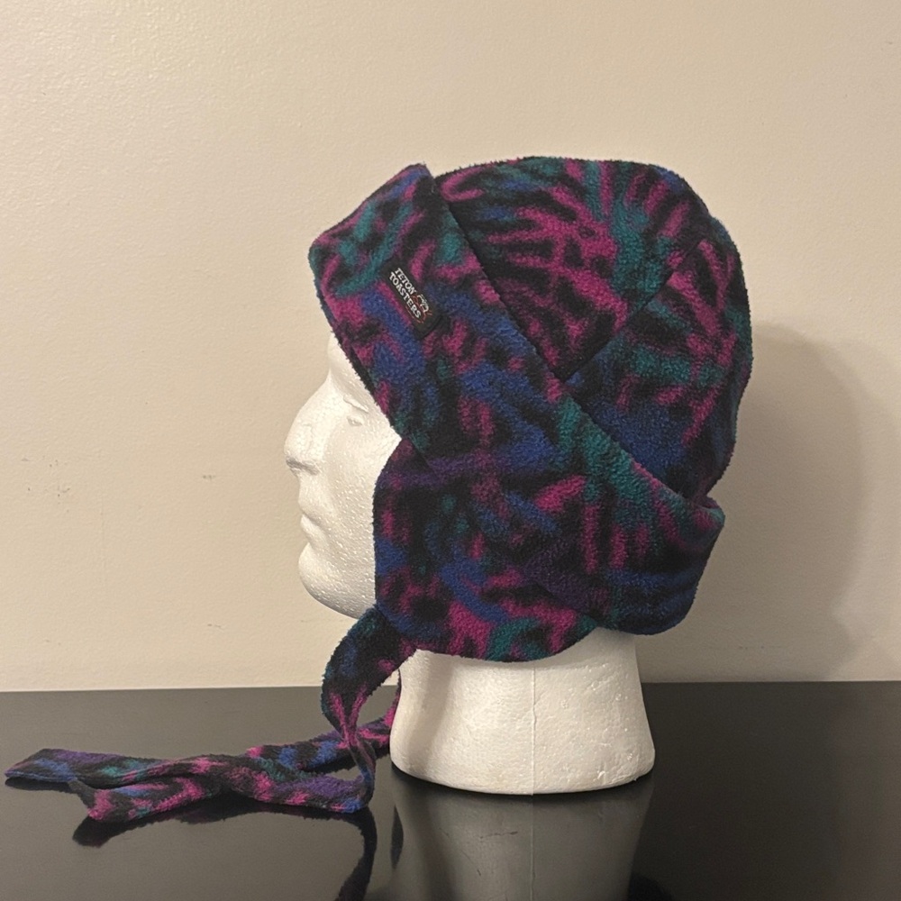 Vintage 1990s Teaton Toasters Colorful Fleece Winter‎ Hat